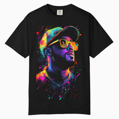 Neon Hip Hop Graphic T-Shirt, Comfort Colors T Shirt, Unisex Streetwear Tee