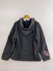 Other Brands Ecuador Knit Knit Sweater (Thick) Large Wool Gray Solid Color