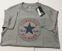 Converse Men SS Crew T-Shirt Tee “ALL STAR CHUCK TAYLOR PATCH EDITION”