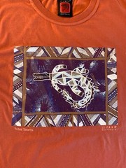 Jijaka Australia Tribal Totems Men’s Brown Shirt Sz Medium