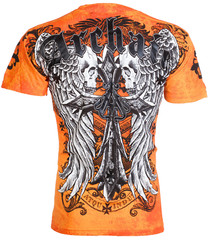 ARCHAIC AFFLICTION Men’s T-Shirt LUSTROUS Wings Skull Biker S-5XL $40