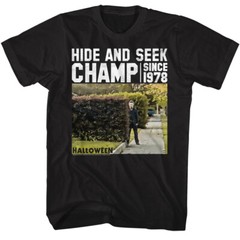 Halloween Horror Movie Michael Myers Hide & Seek Champ Since 1978 Men’s T Shirt