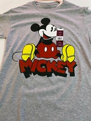 Disney Vintage Mickey Gray Short Sleeve Tee Men’s 34-36