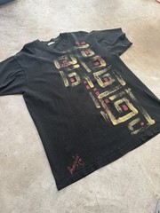 Rare Vintage Single Stitch 1989 Boogaloo USA Hand-Painted Abstract Tee Men XL