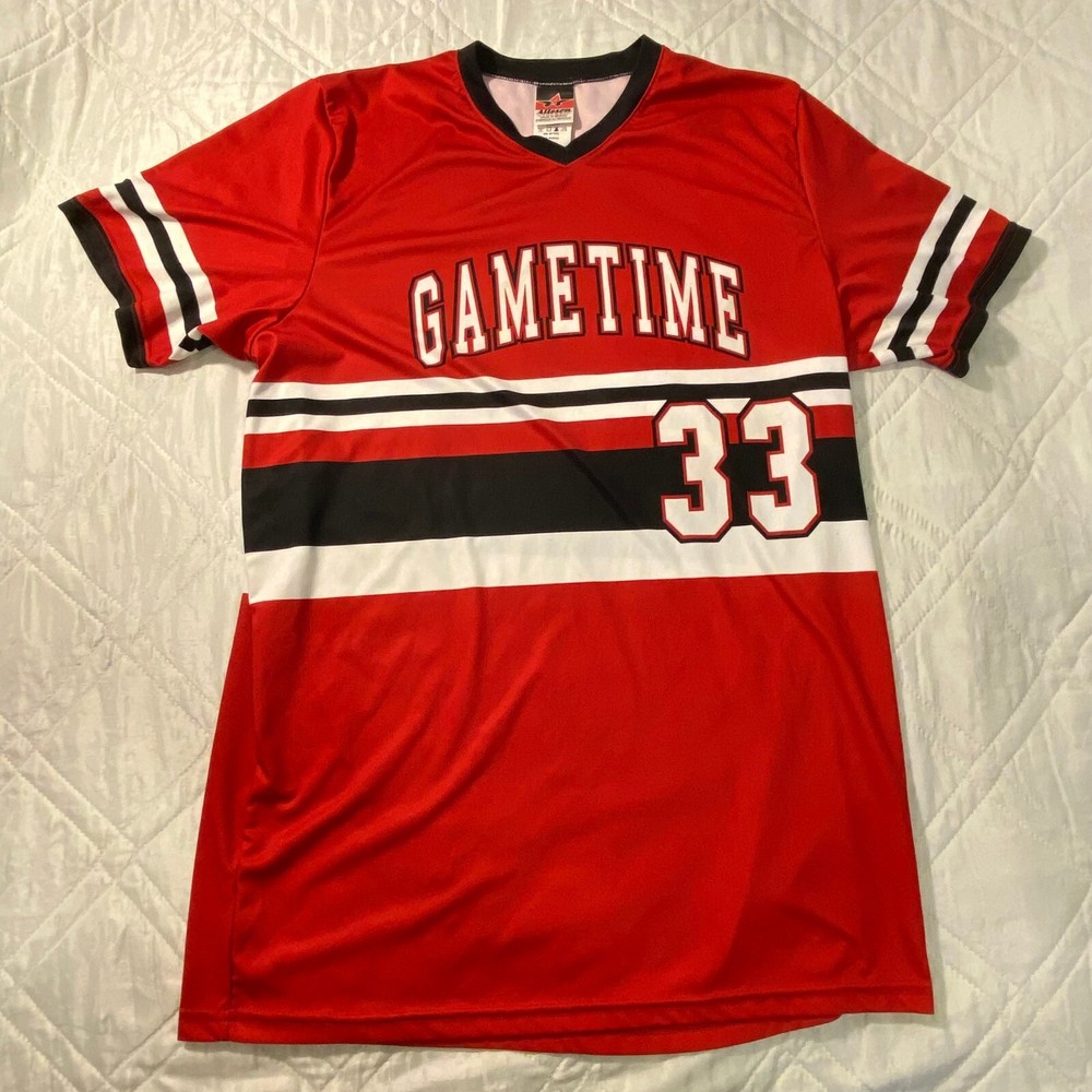 Alleson Athletic #33 Gametime Red Jersey medium