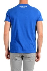 Roberto Cavalli “Beachwear” Men’s Blue Graphic Print T-Shirt US 2XL IT 56