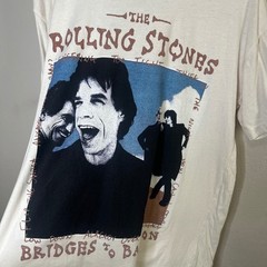 The Rolling Stones Bridges to Babylon Tour T Shirt XL Cream Band Tee Mens
