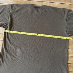 VTG 90s Gap Blank Tee T-Shirt Size XL Brown Single Stitch Made in USA Faded