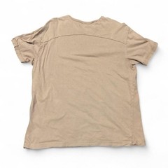Cremieux tan y2k style tee fleur crest vtg inside out seam L/22.5