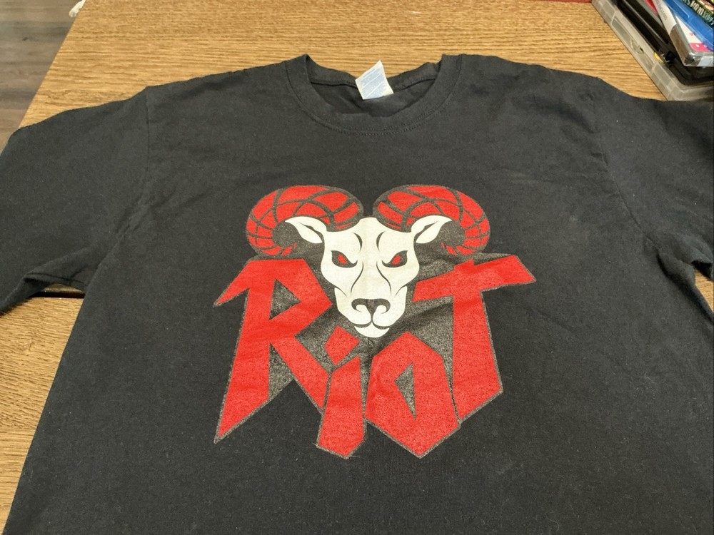 Riot Ram T-Shirt – Black – Size Medium