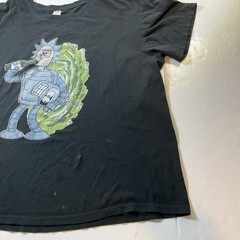Rick and Morty Rick Sanchez T-Shirt Mens Black Sz-L #517