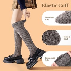 Slouch Socks Women Long Winter Thigh High Boot Scrunch Socks Winter Warm Soft…