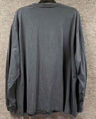 Karl Kani Mens XL Blue Graphic Print Long Sleeve Crew Neck Shirt Cotton Pullover