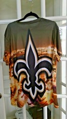 New 3d Digital Print New Orleans Saints T-Shirt 2XL 2X USA SELLER FAST SHIP 24HR