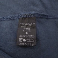 ONE BONE Mens Size 5 / 6XL Long Sleeve Scoop Crew Neck T Shirt OB106 Blue Cotton