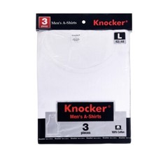 Knocker A Shirt Undershirt Men 100% Cotton Ribbed NEW 3 6 12 Pack