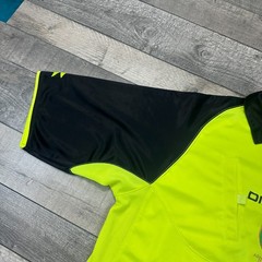 Diadora Referee Top Shirt Italy Short Sleeve Neon Mens Large