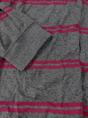 NEW PIERRE CARDIN Grey Red Mix Mens Polo T-Shirt Long Sleeve Top Size XL