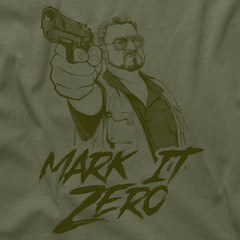 Walter Sobchak The Big Lebowski Mark It Zero Smokey Bowling Ball League T Shirt