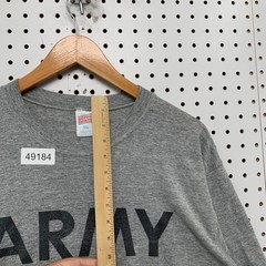 Vintage Soffe US Army T Shirt Mens Large Gray 90s Military PT Graphic Tee