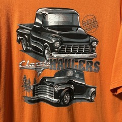 Vintage 90s Classic Haulers Orange T Shirt XL Delta Pro Weight Chevy Truck Tee