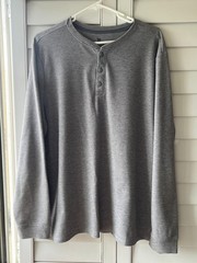 Lot of 4 – All In Motion Waffle Knit Henley Long Sleeve Shirt Bundle – Size XL
