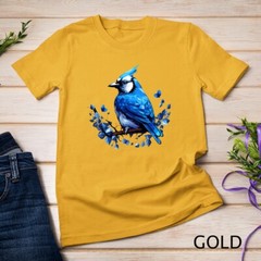 Blue Jay Geometric Patten Art,Cute Blue Jay Bird Lover Tee Unisex T-shirt