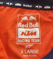 KTM Red Bull Racing Team Replica Team Tee T-Shirt X-Large Orange/Navy NWOT