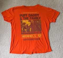 The Notorious Remember B.I.G. Puff Daddy & The Family Tour T Shirt Size L