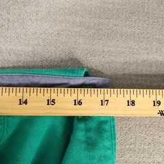 Tommy Hilfiger Mens 16 1/2 32-33 Solid Green Casual Button Up Long Sleeve Shirt