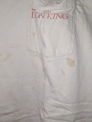 Vintage 90s The Lion King Mufasa Scar Movie Promo Disney White Large T-Shirt