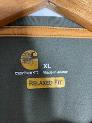 Carhartt Men’s XL Green Cotton Poly Blend T-Shirt READ FLAWED
