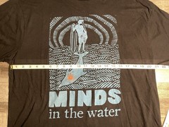 NWOT Minds in the Water T-Shirt Black XXL Organic Cotton Surfer Dolphin Eco