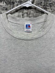 Vintage Russell Athletic Blank T Shirt Men’s Size Large Gray USA Made 90s