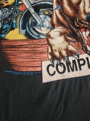 Vintage 1993 Harley Davidson Hamburg Germany T Shirt XXL Single Stitch Trinity 9