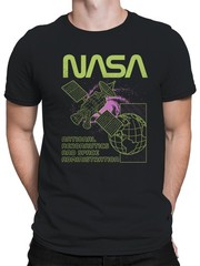 Officially Licensed NASA Space Satellite Graphic Men’s T-shirt