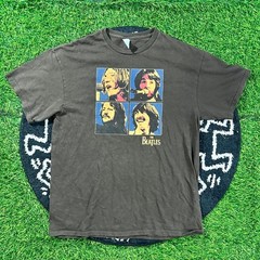 Brown Delta Pro Weight Brown Beatles Band Members Graphic T-Shirt – L