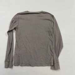 J. Ferrar Shirt Mens Medium Gray Long Sleeve Thermal Waffle Fleur De Lis Graphic