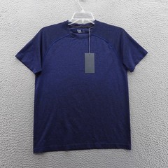 VRST Circuit Seamless Tank Small Blue Mens Space Dye Activewear Performance NWT