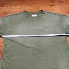 Rhude Oversized T Shirt Mens L Green Crop Boxy Relaxed Baggy Fit Fade Alt Street