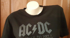 AC-DC® Highway To Hell World Tour 1979/80 Black Tee Short Sleeve Size M