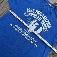 Vintage 1986 Screen Stars Single Stitch Running Marathon Graphic Tee Men’s L