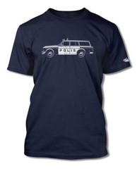 Volvo P220 Station Wagon Swedish Polis police 1962 – 69 T-Shirt – Men – Side Vie