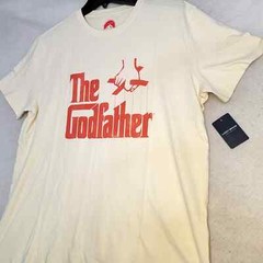 Lucky Brand Godfather Mens Extra Large XL Beige Paramount Movie Casual Logo NWT