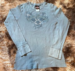 Harley-Davidson Dodge City, Kansas Long Sleeve Waffle Knit Thermal Shirt