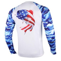 Men’s Long Sleeve Fishing Shirts UPF 50 UV Protection Sun Guard T-Shirts for