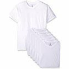 Hanes Ultimate Men’s ComfortSoft Crewneck Undershirt, White, 6-Pack L