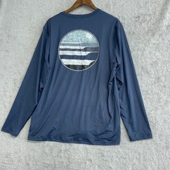 NEW Hang Ten Men’s L UV Protection Long Sleeve Shirt Blue G1373