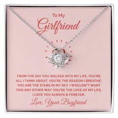 To My Girlfriend, All I Think About Love Knot Necklace | To Girlfriend