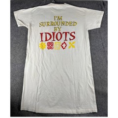 VTG The Lion King Disney Store T Shirt White Surrounded By Idiots Fantasia RARE